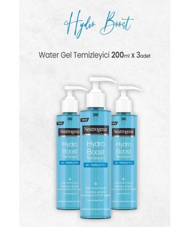 Neutrogena Hydro Boost Water Gel Cleanser 200 ml x 3 Pcs
