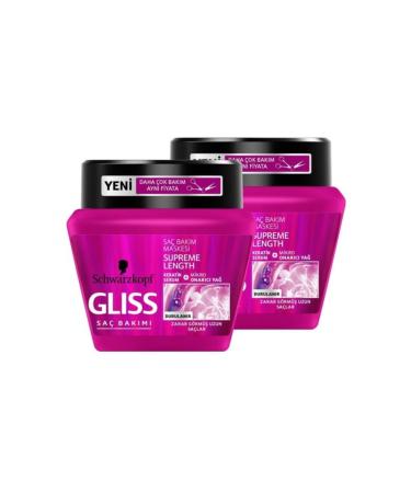 Gliss 300 ml Supreme Length Mask x 2 Pieces