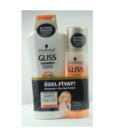 Gliss Shampoo 400 ml + Conditioner 200 ml Dry and Damaged Hair Set