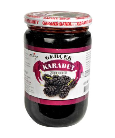 Black Mulberry Syrup Glass Jar 850 Gr