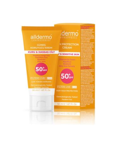 Alldermo Dry Sensitive Skin Sunscreen Cream Spf 50+ 50 ml