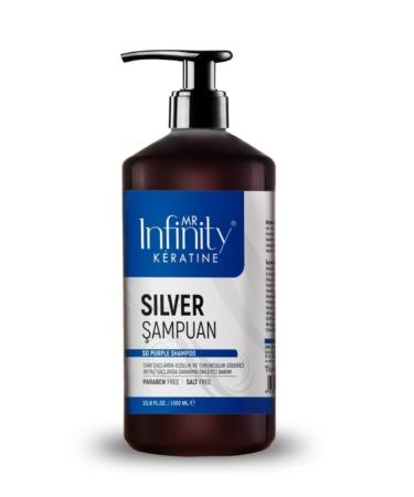 mr infinity Silver Purple Shampoo 1000ml -infinity Expert-silver Shampoo- (END ORANGE AND REDNESS)