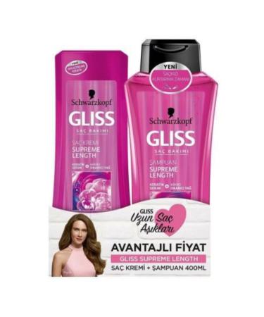 Gliss Supreme Length Shampoo 400 ml + Supreme Length Conditioner 400 ml