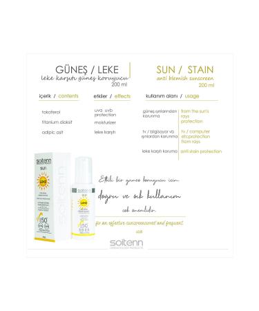 SO TENN Sun / LEKE Anti-Spot Sunscreen Cream 100 ml - Buy Online on GoSupps.com
