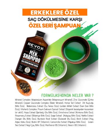 Revox Men's Hair Care Shampoo - Buy Online on GoSupps.com