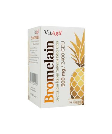Allergo VitAgil Bromelain 500 Mg 60 Capsules