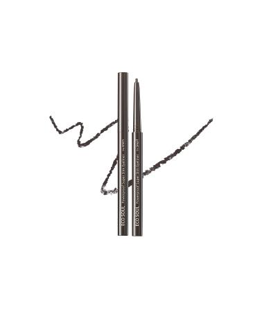 The Saem Long-Lasting Super Slim Eyeliner - Eco Soul Powerproof Super Slim Eyeliner - Ash Black - Buy Online on GoSupps.com