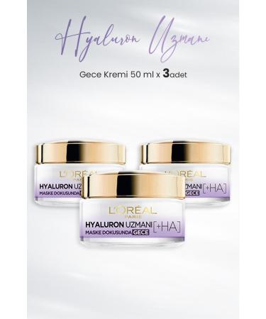 L'Oreal Paris Loreal Paris Hyaluron Expert Moisturizing Cream Night 50 ml x 3 Pcs