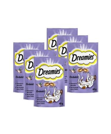 Dreamies Dreamis Duck Cat Reward Food 60 Gr X 6 Pieces