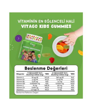 Vitago 4 Pack Kids Gummies Vitamin Set - Buy Online on GoSupps.com