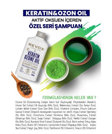Revox Keratin & Ozone Oil Active Oxygen Vitamin E Restructuring Shampoo - Buy Online on GoSupps.com