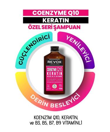 Revox Coenzyme Q10 Keratin Vitamin Complex Strengthening Regenerating Deep Nourishing Hair Care Shampoo - Buy Online on GoSupps.com