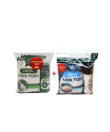 Sayg n Historical Flavors Sayg n Rock Salt Mill Salt Shaker Double Set Package (500g + 500g + 110g + 250g)