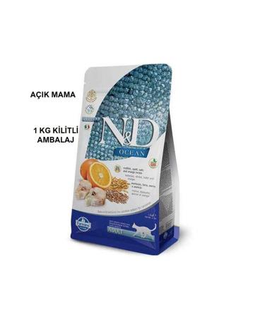 N & D OCEAN (LOW GRAIN) COD & ORANGE ADULT 1KG LOCKED PACKAGE