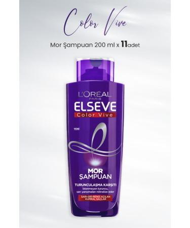 Elseve Color Vive Purple Shampoo Anti-Orange 200 ml x 11 Pieces