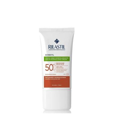 Rilastil Acnestil Mattifying Facial Sunscreen Cream for Uneven Skin Spf50+ 50 Ml - Colorless .Rilastil_