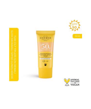 COSMED Tinted Sunscreen Cream Spf50 30 ml