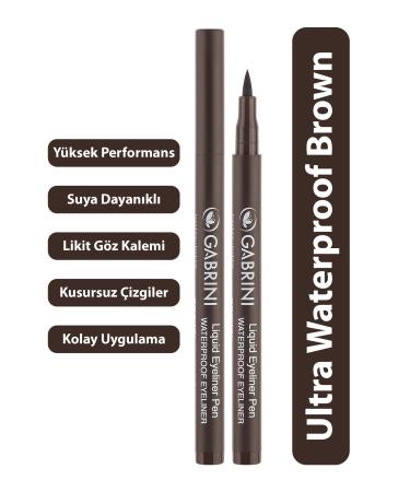 Gabrini Liquid Brown Eyeliner Liquid Eyeliner Pen