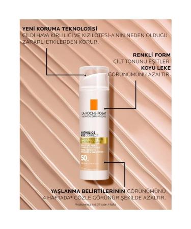 La Roche Posay Anthelios Age Correct SPF 50 Cream 50 ml - Colored - Buy Online on GoSupps.com