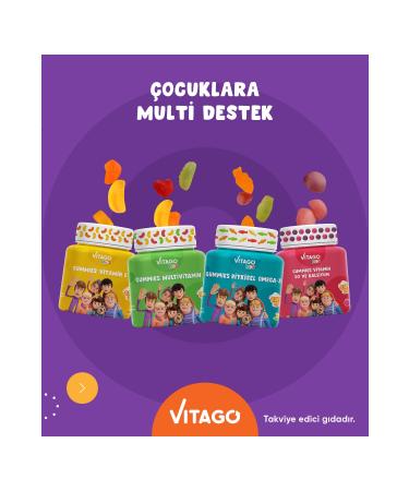 Vitago 4 Pack Kids Gummies Vitamin Set - Buy Online on GoSupps.com