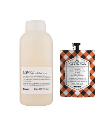 Davines Alfaluna Davines Love Curl Shampoo 1000ml 75525 + The Quick Fix Circle Mask 50ml 77006