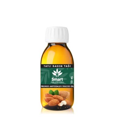 Smart Naturel Sweet Almond Oil (Cold Pressed) - 50 ml | Prunus Amygdalus Dulcis | Sweet Almon Oil