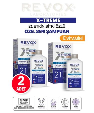 Revox X-treme Special Care Shampoo with Vitamin E for Hair Falling and Slow Growing Hair Set of 2