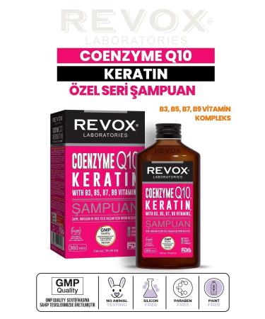 Revox Coenzyme Q10 Keratin Vitamin Complex Strengthening Regenerating Deep Nourishing Hair Care Shampoo