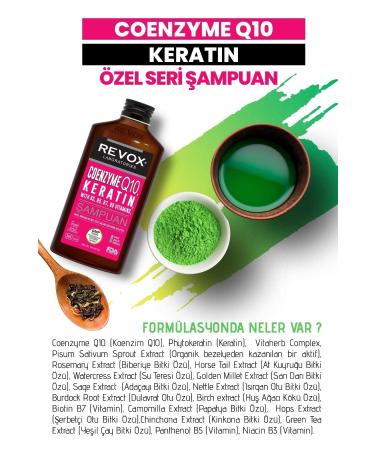 Revox Coenzyme Q10 Keratin Vitamin Complex Strengthening Regenerating Deep Nourishing Hair Care Shampoo - Buy Online on GoSupps.com