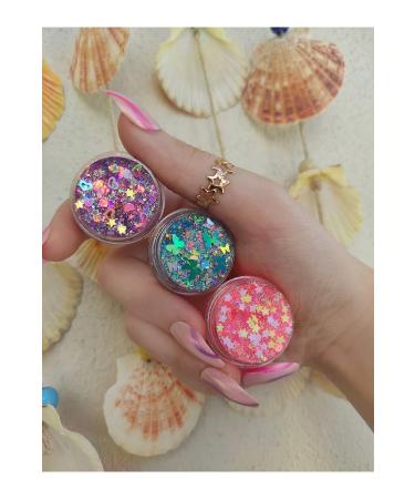 hbtasarim Glitter Eyeshadow Gel Eyeshadow 3lu Shiny Glitter