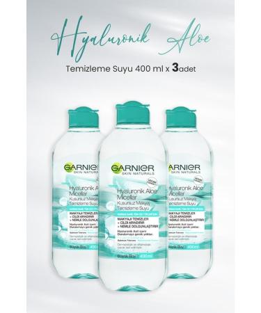 Garnier Micellar Cleansing Water Hyaluronic Aloe 400 ml x 3 pcs