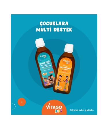 Vitago 2 Pack Kids Fish Oil + Multivitamin Syrup - Buy Online on GoSupps.com