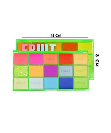 IMAN OF NOBLE 15 Piece Fruit Punch Color Green Packaging Pearlescent and Matte Eyeshadow Palette - Buy Online on GoSupps.com
