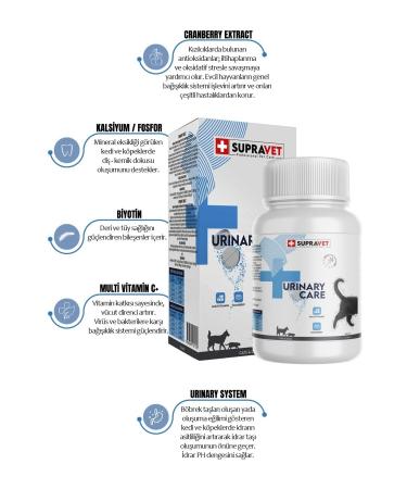 Supravet Urinary Care Urinary Health System Support Tablet for Cats and Dogs (75 Tablets)