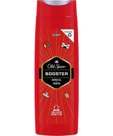 Old Spice Booster Men's Shower Gel and Shampoo 400 ml