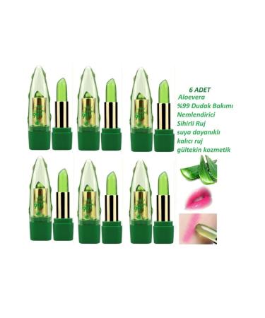 Rose Aloevera Lip Care Moisturizing Magic Lipstick 6 Pieces