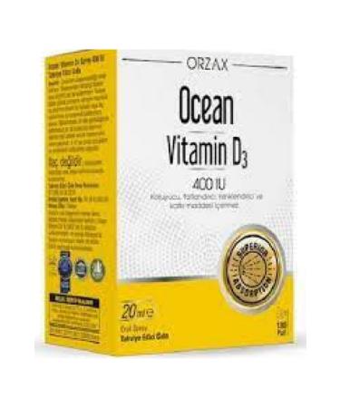 Ocean Orzax Vitamin D3 400 Iu Spray 20ml (gluten-free)