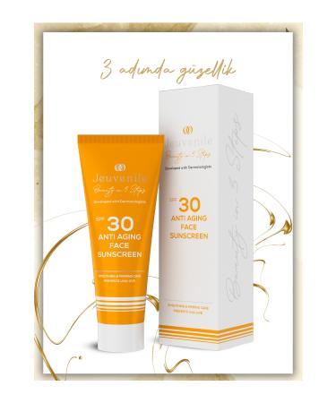 Jeuvenile SPF 30 Anti-Aging Sunscreen - Anti-Aging and Anti-Wrinkle (Peptides Panthenol Lactic Acid) - Buy Online on GoSupps.com
