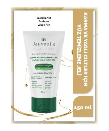 Jeuvenile Sebum Balancing Facial Cleansing Gel - Anti-Acne (Salicylic Acid Panthenol Lactic Acid)