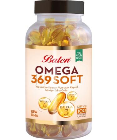 Balen Omega 3-6-9 1380 Mg 100 Capsules X 2 Pieces - Buy Online on GoSupps.com