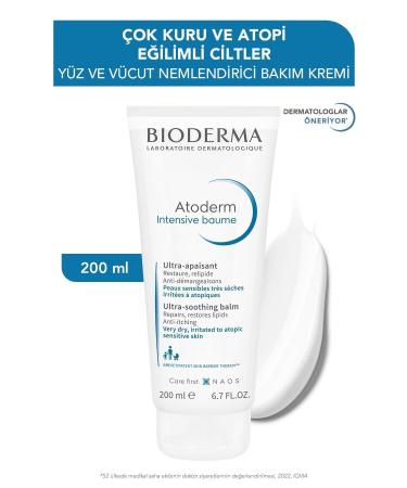 Bioderma Nourishing and Super Moisturizing Balm for Babies Children and Adults with Dry Skin 200ml.