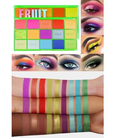 IMAN OF NOBLE 15 Piece Fruit Punch Color Green Packaging Pearlescent and Matte Eyeshadow Palette - Buy Online on GoSupps.com