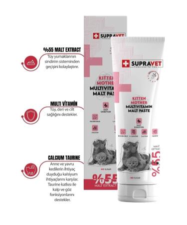 Supravet Kitten & Mothermulti Vitamin Malt Paste 100 Gr