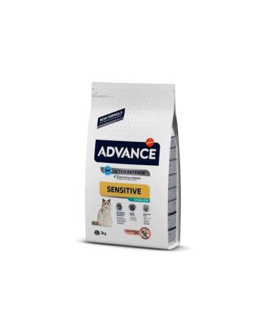 Advance Sensitive Sterilized Salmon Sterilized Adult Cat Food 3 Kg - Buy Online on GoSupps.com