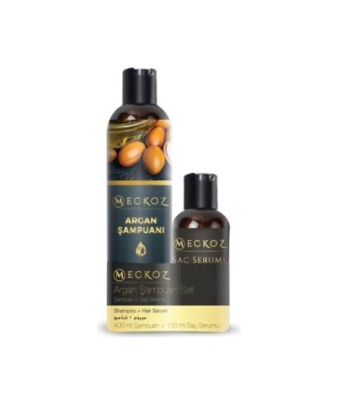 meckoz Argan Shampoo Set (400 Ml Shampoo + 100 Ml Hair Serum)