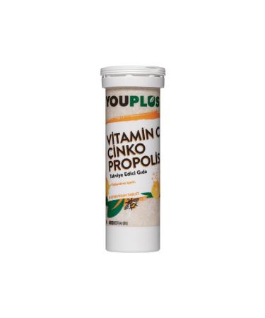 Youplus Vitamin C Zinc & Propolis 20 Effervescent Tablets - Buy Online on GoSupps.com