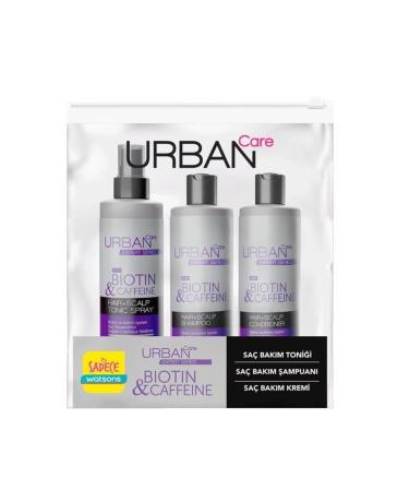 Urban Care Expert Biotin & Caffeine Anti-Hair Loss Travel Kit - Buy Online on GoSupps.com