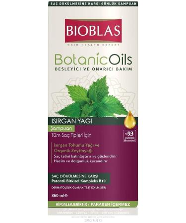 Bioblas Botanic Oils Shampoo Nettle Oil (Fine and Weak Hair) 360 Ml