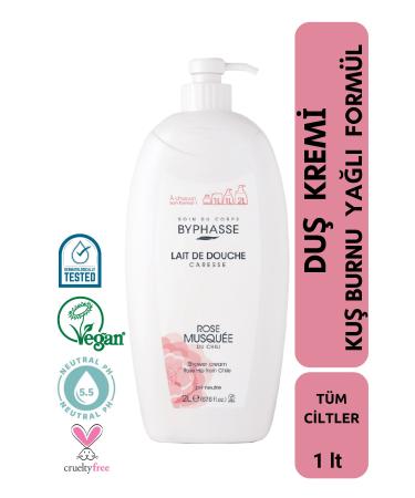BYPHASSE Caresse Rosehip Oil Shower Cream 2000ml