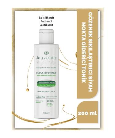 Jeuvenile Sebum Balancing Tonic - Anti-Acne Pore Tightener (Salicylic Acid Panthenol Lactic Acid)